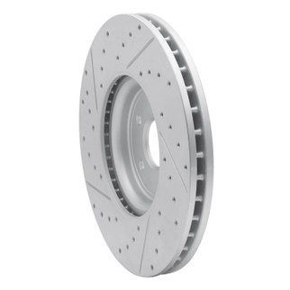R1 16-24 Jaguar Xf Front Right Drilled & Slotted Geo-Carbon Rotor