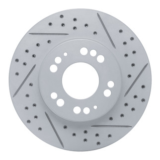 R1 91-04 Dodge Stealth Front Right Drilled & Slotted Geo-Carbon Rotor