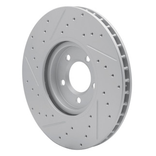 R1 03-05 Jaguar Xj8 Front Left Drilled & Slotted Geo-Carbon Rotor