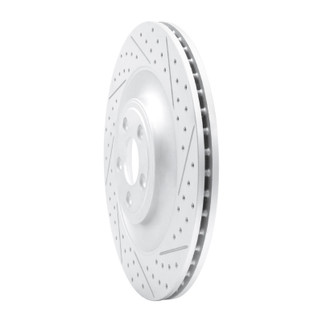 R1 10-24 Jaguar Xfr Rear Right Drilled & Slotted Geo-Carbon Rotor