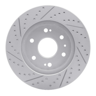 R1 09-20 Chevrolet Tahoe Front Right Drilled & Slotted Geo-Carbon Rotor