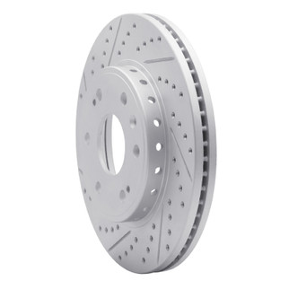 R1 09-20 Chevrolet Tahoe Front Left Drilled & Slotted Geo-Carbon Rotor