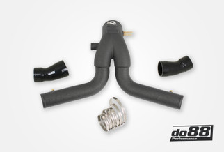 do88 2015+ Porsche 911 Turbo/Turbo S (991.2) Y-Pipe for OEM Intercooler - Black