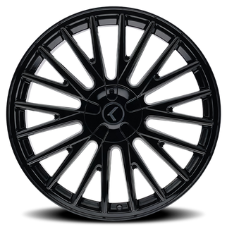 Kraze KR185 Double Down 22x8.5 / 5x100/114.3 BP / 38mm Offset / 73mm Hub Gloss Black Wheel