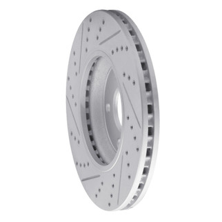 R1 04-12 Chevrolet Cobalt Front Right Drilled & Slotted Geo-Carbon Rotor