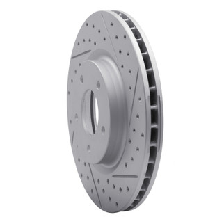 R1 98-06 Jaguar Xkr Front Right Drilled & Slotted Geo-Carbon Rotor