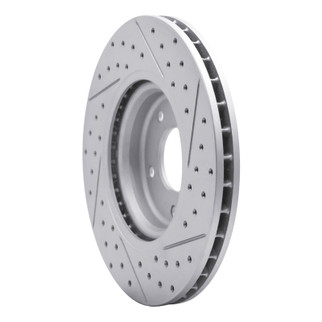 R1 98-06 Jaguar Xk8 Front Left Drilled & Slotted Geo-Carbon Rotor