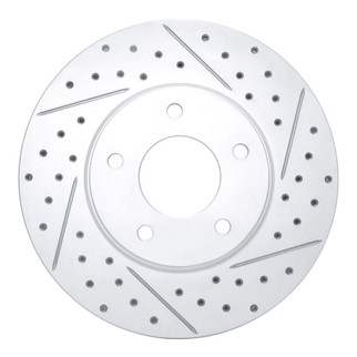 R1 97-03 Jaguar Vanden Plas Front Right Drilled & Slotted Geo-Carbon Rotor