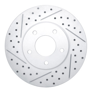 R1 97-03 Jaguar Vanden Plas Front Left Drilled & Slotted Geo-Carbon Rotor