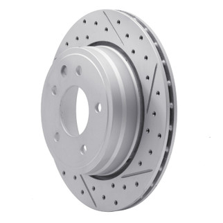 R1 95-06 Jaguar Xjr Rear Right Drilled & Slotted Geo-Carbon Rotor