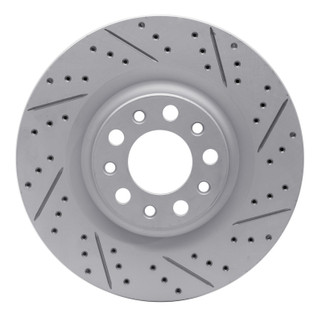 R1 17-25 Alfa Romeo Giulia Rear Right Drilled & Slotted Geo-Carbon Rotor