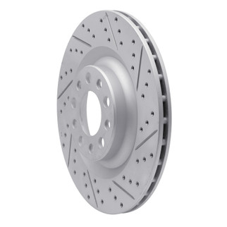 R1 17-25 Alfa Romeo Giulia Rear Right Drilled & Slotted Geo-Carbon Rotor