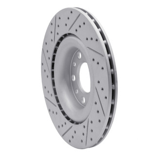 R1 17-25 Alfa Romeo Giulia Rear Right Drilled & Slotted Geo-Carbon Rotor