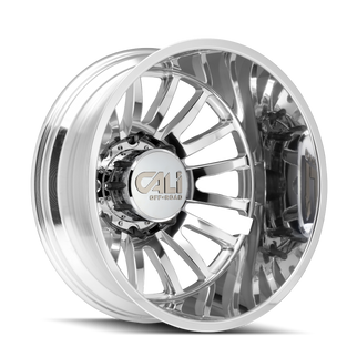 Cali Off-Road 9110D Summit Dually 22x8.25 / 8x210 BP / -232mm Offset / 154.2mm Hub Polished Wheel