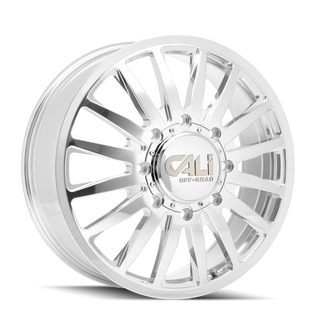 Cali Off-Road 9110D Summit Dually 22x8.25 / 8x200 BP / 115mm Offset / 142mm Hub Polished Wheel