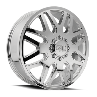 Cali Off-Road 9115D Invader Dually 22x8.25 / 8x200 BP / -192mm Offset / 142mm Hub Chrome Wheel