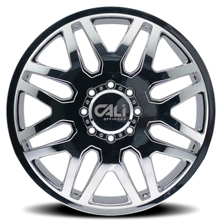 Cali Off-Road 9115D Invader Dually 22x8.25 / 8x200 BP / -192mm Offset / 142mm Hub Chrome Wheel
