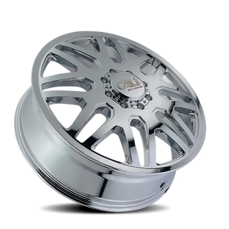 Cali Off-Road 9115D Invader Dually 22x8.25 / 8x165.1 BP / -192mm Offset / 121.3mm Hub Chrome Wheel