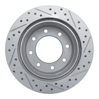 R1 11-19 Chevrolet Silverado 3500 Hd Rear Left Drilled & Slotted Geo-Carbon Rotor