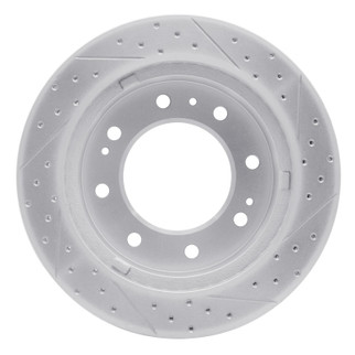 R1 11-25 Chevrolet Suburban 3500 Hd Front Right Drilled & Slotted Geo-Carbon Rotor