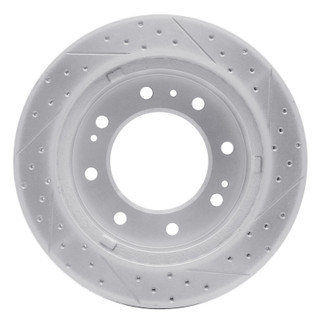 R1 11-25 Chevrolet Silverado 2500 Hd Front Left Drilled & Slotted Geo-Carbon Rotor