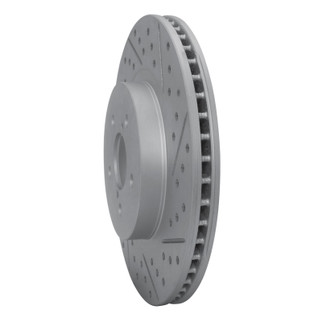 R1 17-23 Subaru Crosstrek Front Right Drilled & Slotted Geo-Carbon Rotor