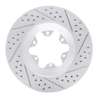 R1 09-12 Chevrolet Colorado Front Right Drilled & Slotted Geo-Carbon Rotor