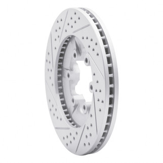 R1 09-12 Chevrolet Colorado Front Right Drilled & Slotted Geo-Carbon Rotor