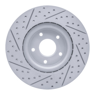 R1 13-25 Infiniti Jx35 Front Right Drilled & Slotted Geo-Carbon Rotor