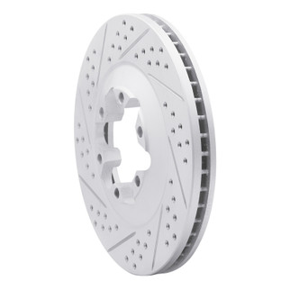 R1 09-12 Chevrolet Colorado Front Left Drilled & Slotted Geo-Carbon Rotor