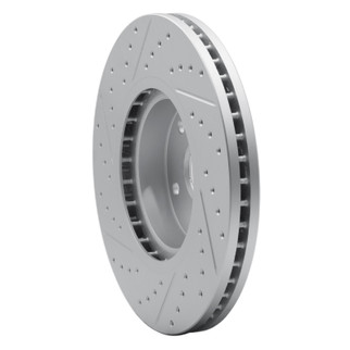 R1 06-21 Subaru Outback Front Right Drilled & Slotted Geo-Carbon Rotor