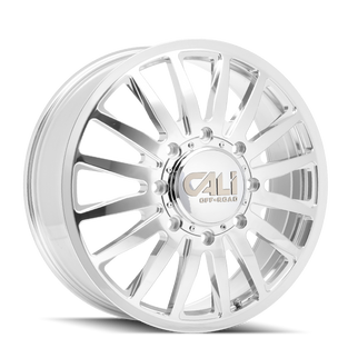 Cali Off-Road 9110D Summit Dually 20x8.25 / 8x165.1 BP / -192mm Offset / 121.3mm Hub Polished Wheel