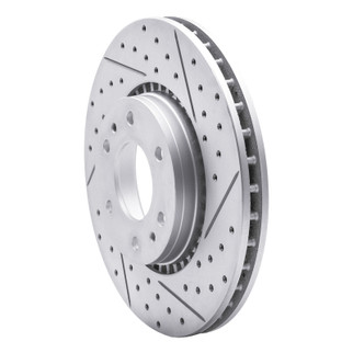 R1 02-09 Buick Rainier Front Right Drilled & Slotted Geo-Carbon Rotor