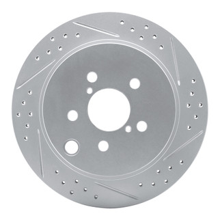 R1 14-18 Subaru Forester Rear Right Drilled & Slotted Geo-Carbon Rotor