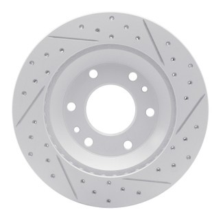R1 02-05 Buick Rainier Front Left Drilled & Slotted Geo-Carbon Rotor