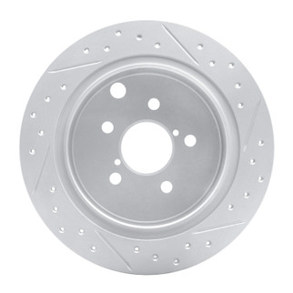 R1 12-23 Subaru Xv Crosstrek Rear Left Drilled & Slotted Geo-Carbon Rotor