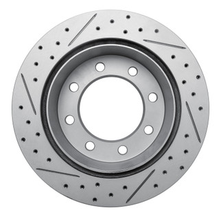 R1 99-20 Chevrolet Silverado 1500 Hd Rear Right Drilled & Slotted Geo-Carbon Rotor