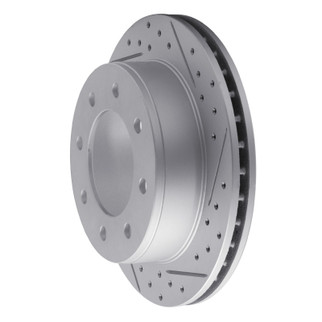R1 99-25 Chevrolet Silverado 1500 Hd Classic Rear Right Drilled & Slotted Geo-Carbon Rotor