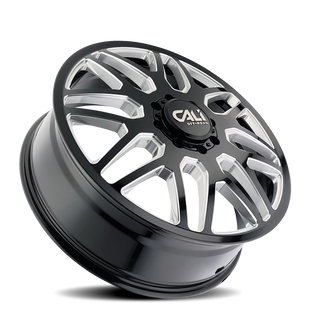 Cali Off-Road 9115D Invader Dually 22x8.25 / 8x165.1 BP / -232mm OS / 121.3mm Hub Gls Blk Mill Wheel