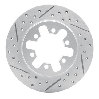 R1 85-97 Nissan D21 Hardbody Pickup Rwd (4 Cyl Excl HD) Front Left Drill & Slot Geoperf Rotor