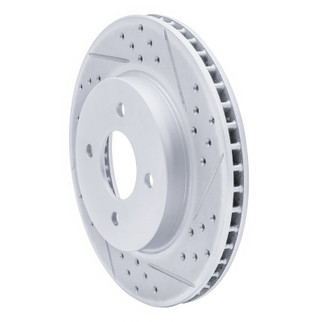 R1 11-25 Nissan Versa Front Right Drilled & Slotted Geo-Carbon Rotor