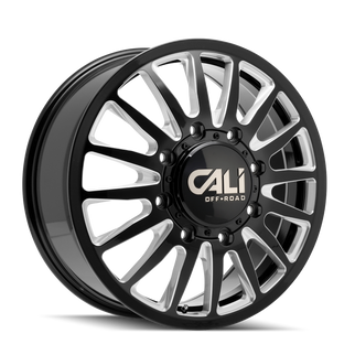Cali Off-Road 9110D Summit Dually 20x8.25 / 8x200 BP / -232mm Offset / 142mm Hub Gls Blk Mill Wheel