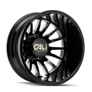 Cali Off-Road 9110D Summit Dually 20x8.25 / 8x200 BP / -232mm Offset / 142mm Hub Gls Blk Mill Wheel