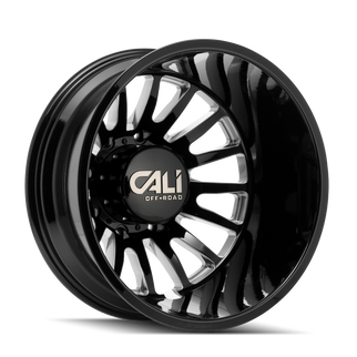 Cali Off-Road 9110D Summit Dually 20x8.25 / 8x210 BP / 115mm Offset / 154.2mm Hub Gls Blk Mill Wheel