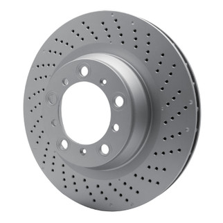 DFC 16-23 Porsche 718 Cayman Right Rear Drilled Hi-Carbon Alloy Geomet Coated Rotor