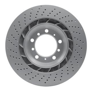 DFC 16-23 Porsche 718 Cayman Right Rear Drilled Hi-Carbon Alloy Geomet Coated Rotor