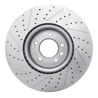R1 18-20 Land Rover Range Rover Front Right Drilled & Slotted Geo-Carbon Rotor
