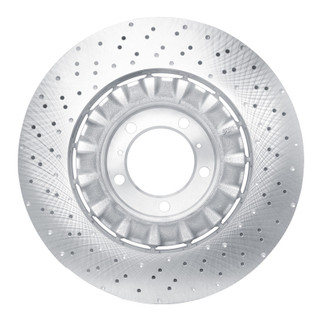 DFC 15-17 Porsche 911 Right Front Drilled Hi-Carbon Alloy Geomet Coated Rotor