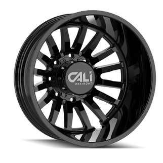 Cali Off-Road 9110D Summit Dually 20x8.25 / 8x210 BP / -232mm Offset / 154.2mm Hub Gloss Black Wheel