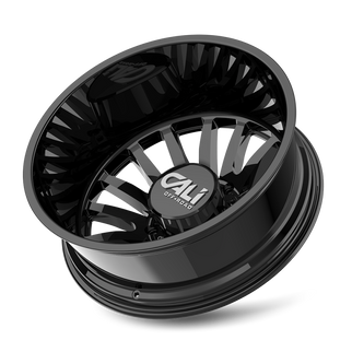Cali Off-Road 9110D Summit Dually 20x8.25 / 8x210 BP / -232mm Offset / 154.2mm Hub Gloss Black Wheel